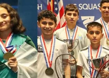 پاکستانی بچوں کاامریکہ میں کارنامہ ، جونیئراوپن سکواش چیمپئین شپ جیت لی