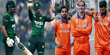 ٹی ٹوئنٹی ورلڈ کپ کے افتتاحی میچ میں پاکستان نے فہیم اشرف کی شاندار بیٹنگ کی بدولت نیدرلینڈ کو 3 وکٹوں سے شکست دے دی