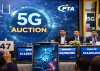 پاکستان میں 5G اسپیکٹرم نیلامی مکمل، تقریباً 500 ملین ڈالر سرمایہ کاری متوقع