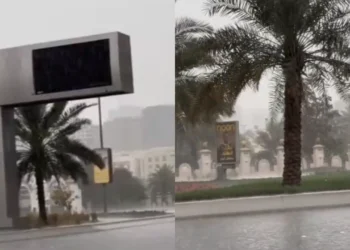 متحدہ عرب امارات میں موسلا دھار بارش، سڑکیں زیر آب، مزید بارش کی پیشگوئی