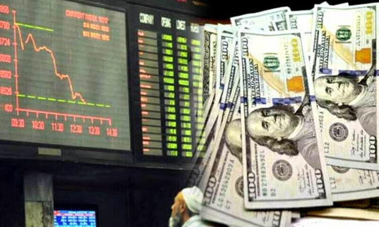 The dollar has depreciated, and the stock market is witnessing a sharp decline