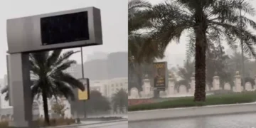 Heavy Rain in UAE Submerges Roads, More Showers Expected